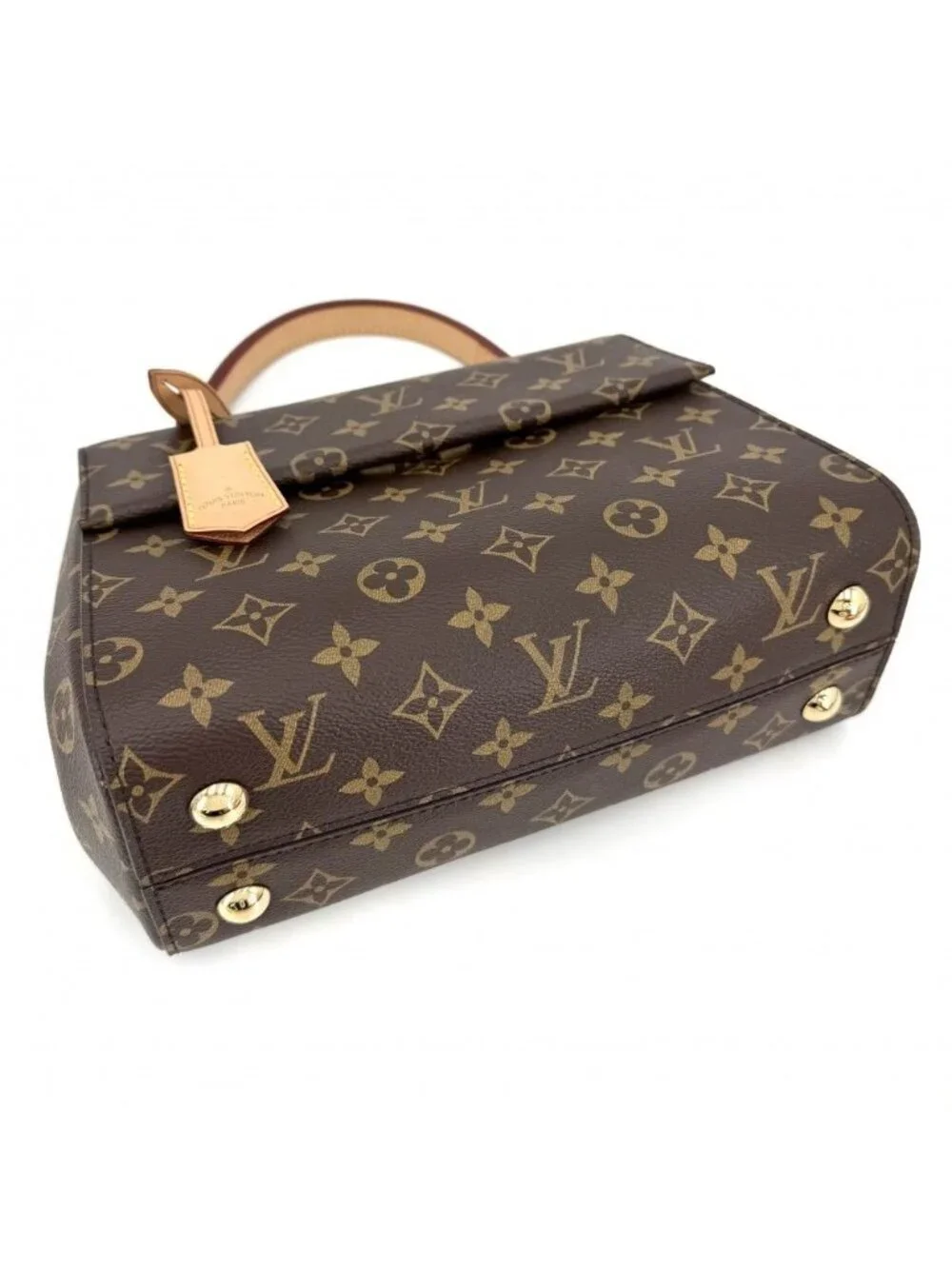 Louis Vuitton Handbag Shoulder Crossbody Monogram Cluny BB Bag Brown Pink Gold